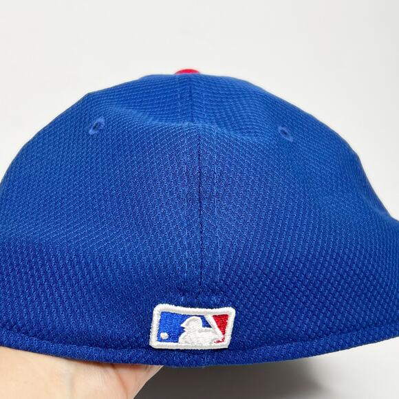NEW ERA CHICAGO CUBS 2024 Batting Practice 59FIFTY Fitted Hat Blue Size 7(5/8) - Picture 7 of 9